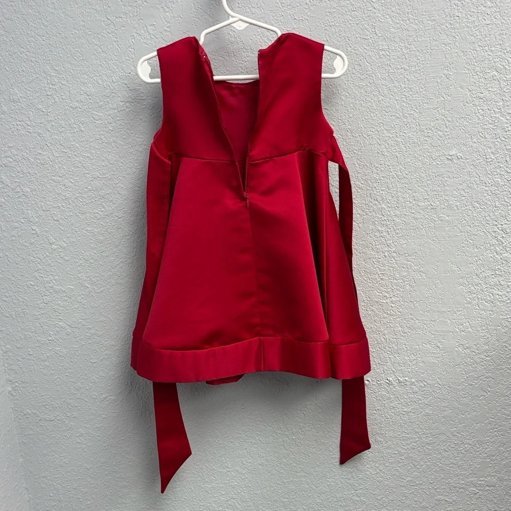 2T Princess Faith satin Christmas dress with Crystal neck, Classic Sash, EUC. - Picture 10 of 10